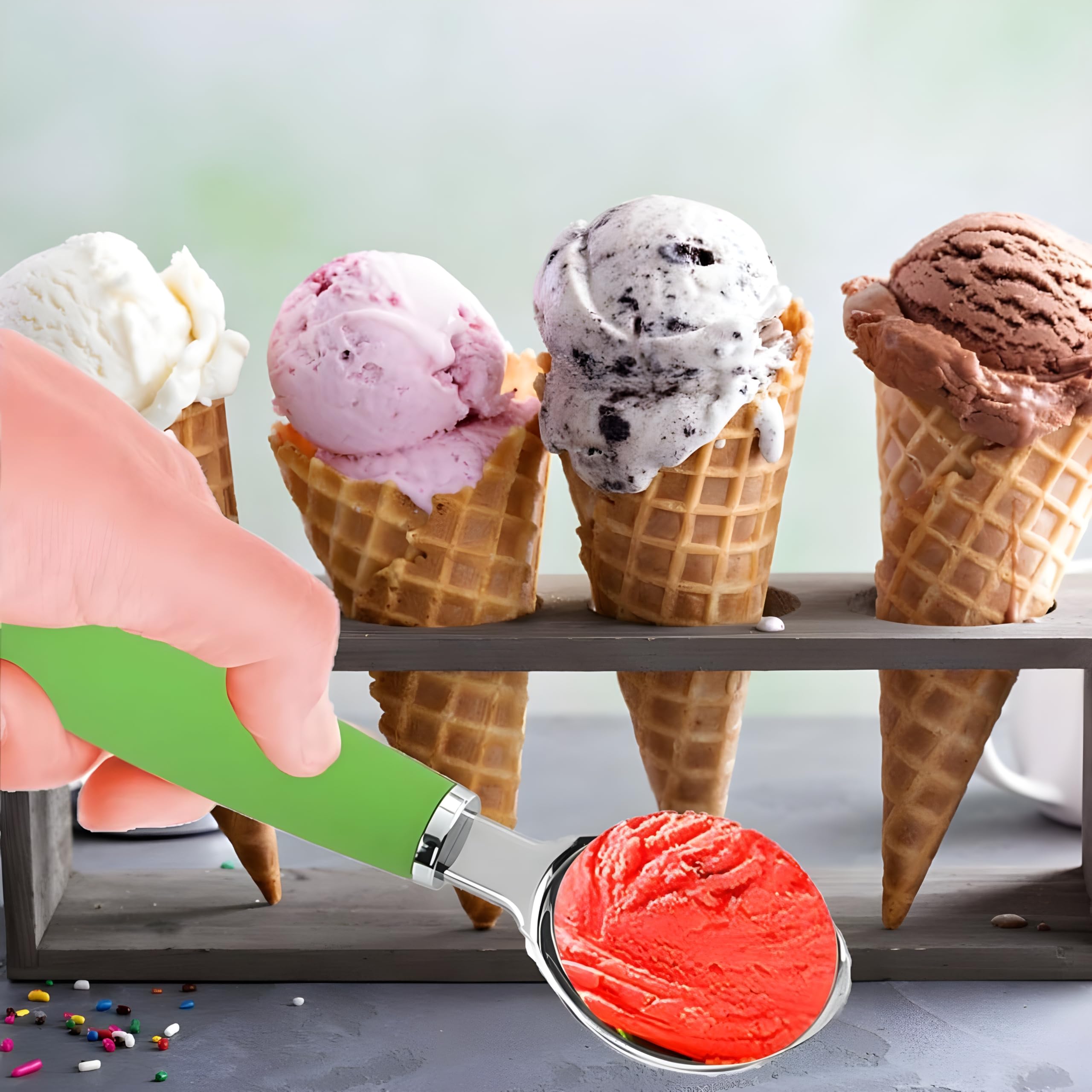 Vintage Tupperware Small Canister Scoop with Handle Retro Orange