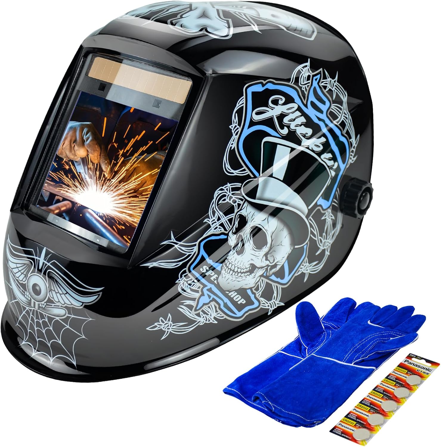 Large Viewing Welding Helmet 4 Arc Sensor Welding Hood 3.94″x3.15″ True Color Solar Powered Welding Mask 1/1/1/1 Optical Clarity Wide Shade 5-9/9-13 Welding Hood (JH-WD03) Large Viewing Welding Helmet 4 Arc Sensor Welding Hood 3.94″x3.15″ True Color Solar Powered Welding Mask 1/1/1/1 Optical Clarity Wide Shade 5-9/9-13 Welding Hood (JH-WD03)