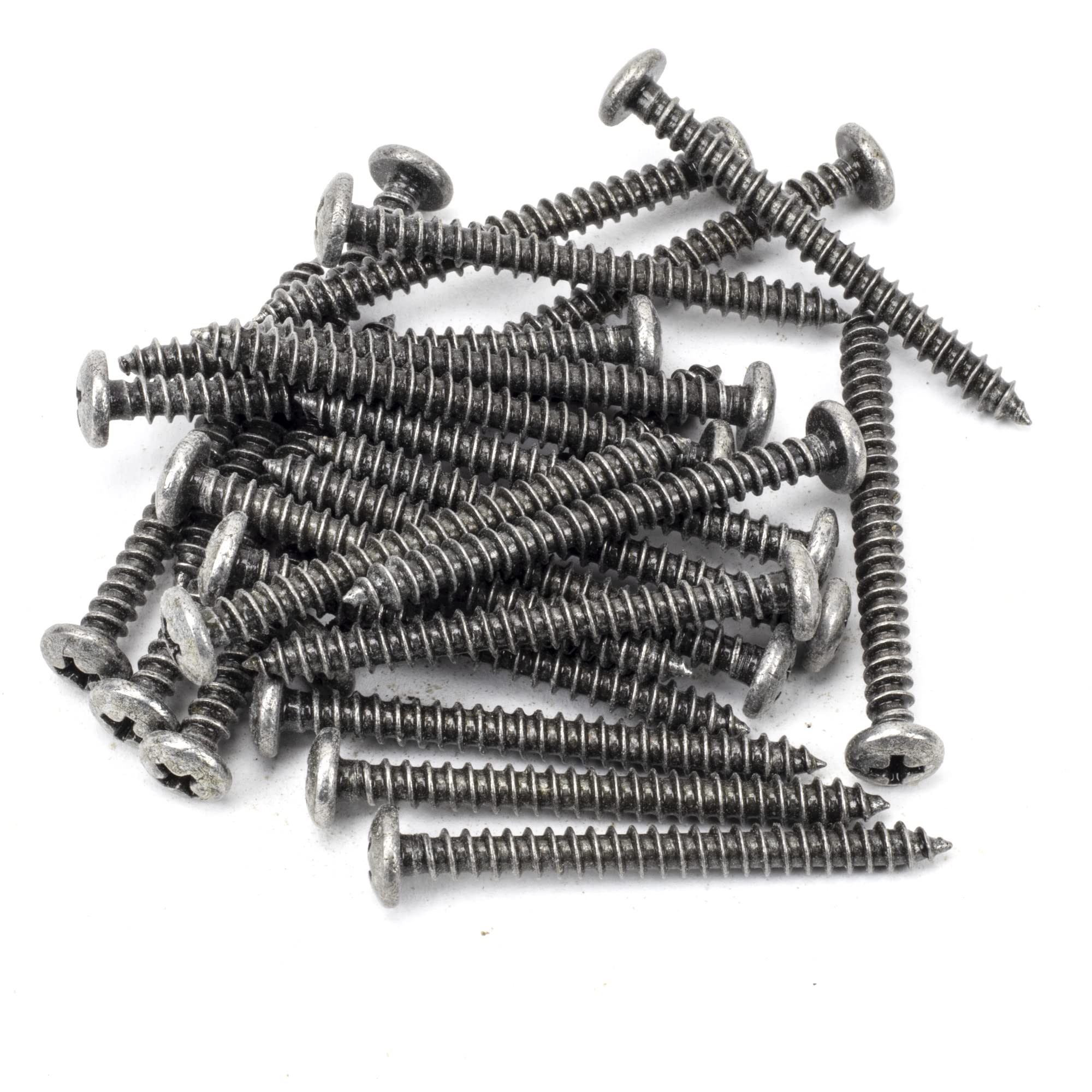 From The Anvil 91205 Pewter 10x2" Round Head Screws (25)