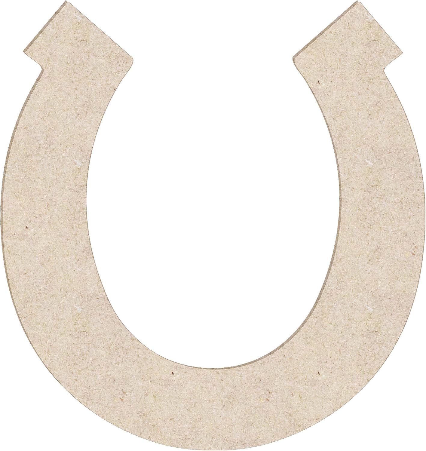 12" Horse Shoe Unfinished Wood Cutout Shape