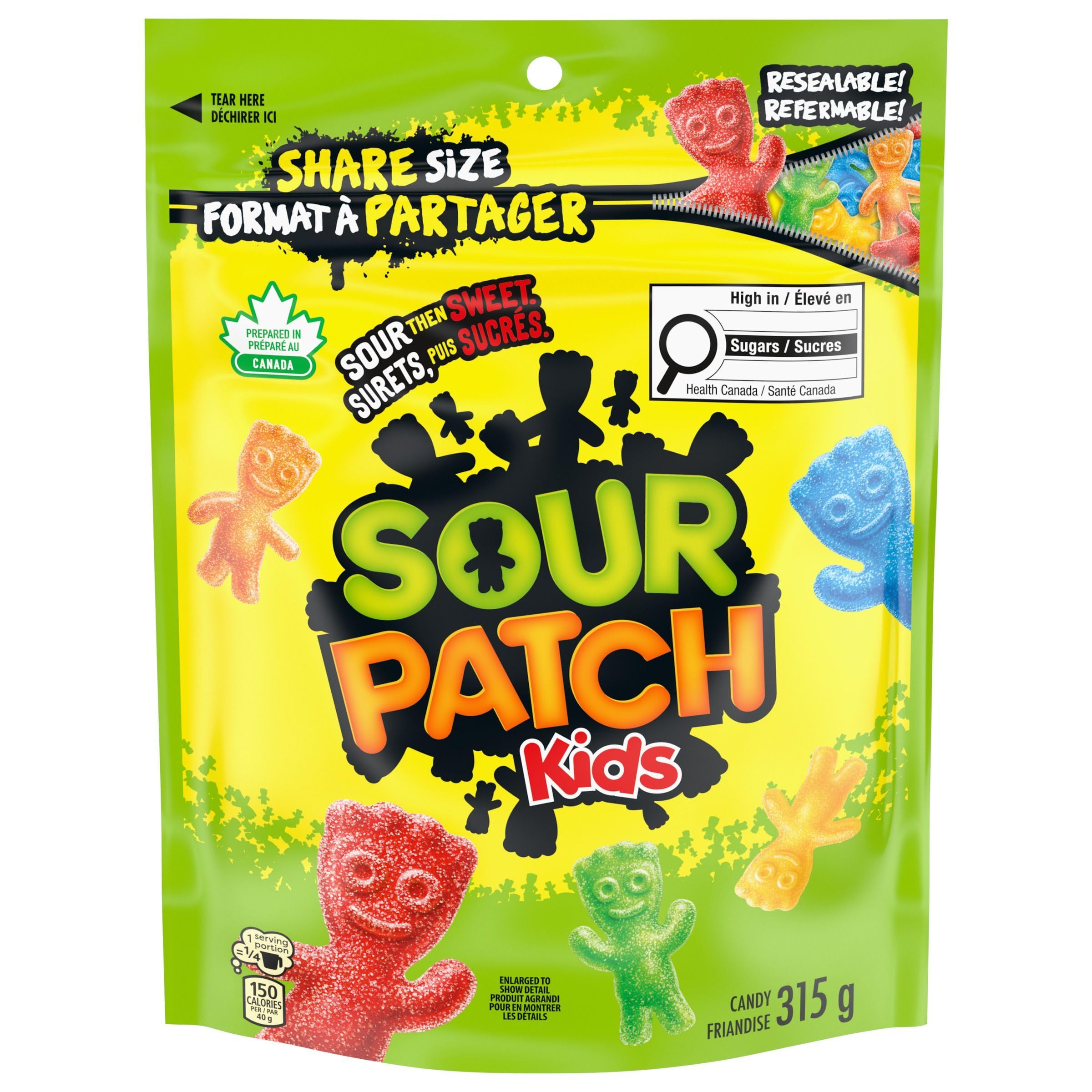 - Sour Patch Kids Original Candy, Gummy Candy, Sour Candy, Sharing Size, 315 g