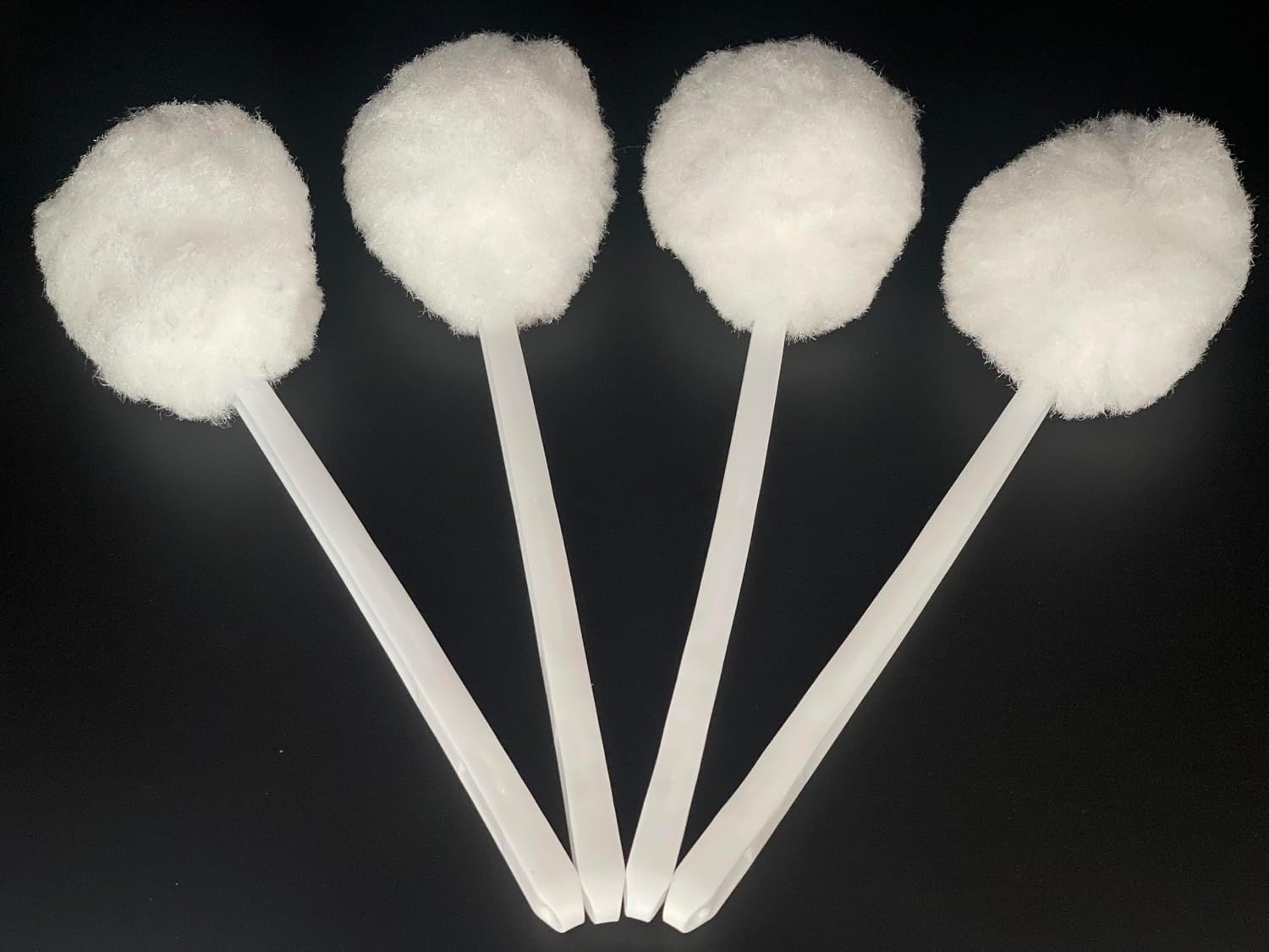 Bowl Brush Toilet Cleaning Brush Set Soft Polyester Head 15x5 inches White (5Pack) image 4