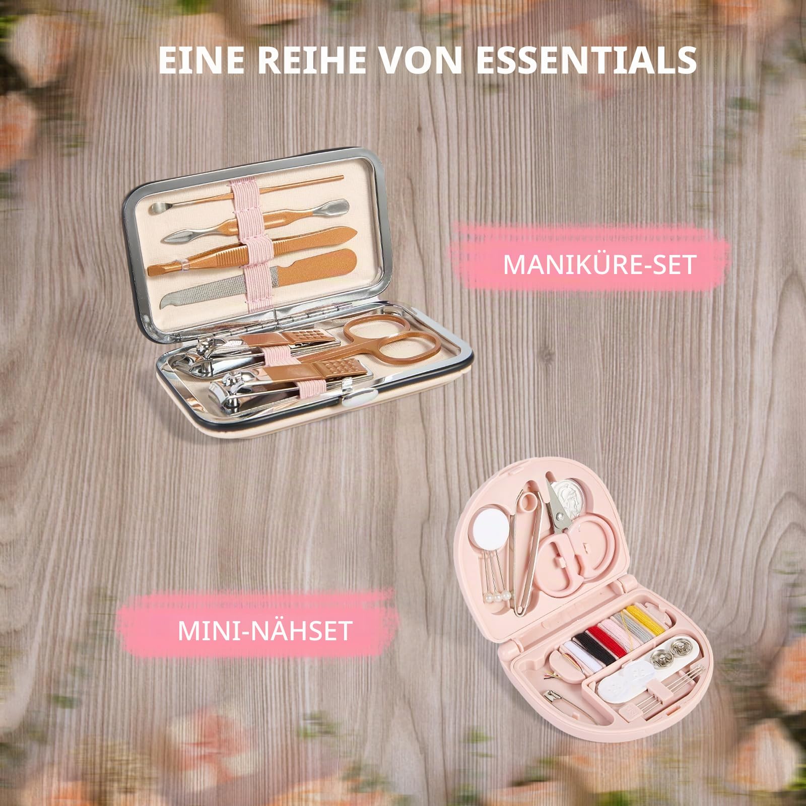 Braut-Notfall-Set für Hochzeitstag, Hochzeits-Essentials, Überlebens-Set für Teambraut, Must-Have 30+ Essentials Travel Kit mit Make-up-Tasche