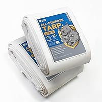 Vista 35 de GUARD SHIELD Lona beige resistente impermeable de 12 x 16 pies para exteriores, lona gruesa resistente a los rayos UV con ojales, 25/64 pulgadas