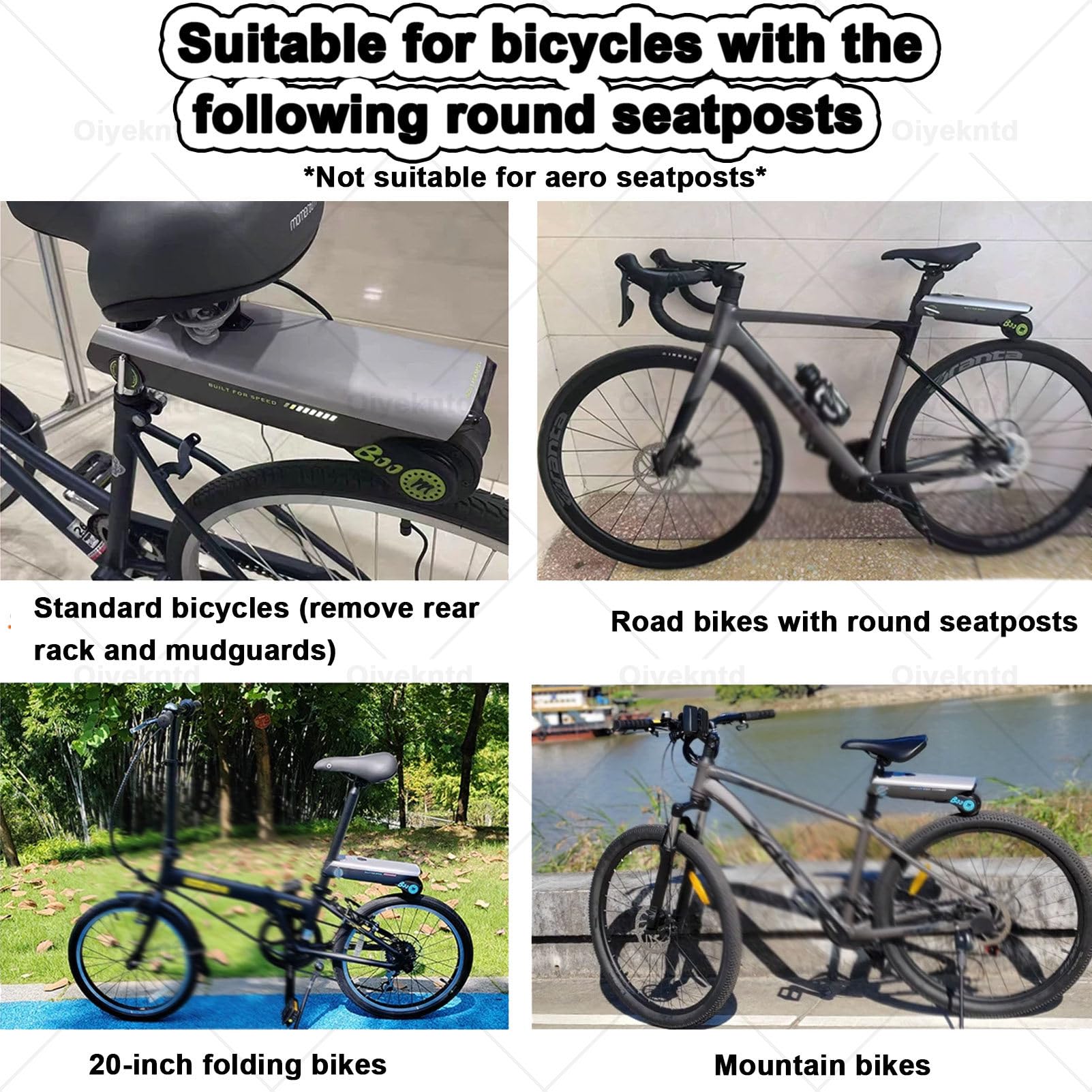 Potenciador eléctrico para bicicleta, kit de conversión para aumentar la velocidad de bicicletas urbanas, de trekking, de montaña y plegables, control mediante aplicación, 4 modos de asistencia
