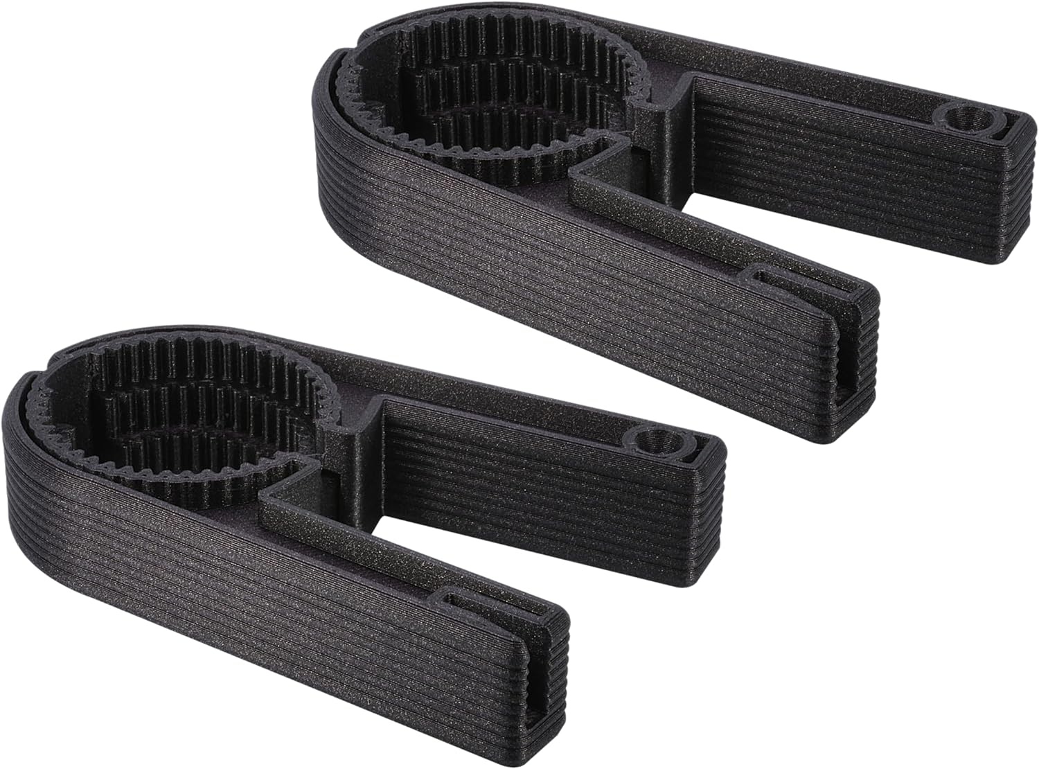 Abridor de botellas de bebidas con giro de alto apalancamiento para manos débiles y artríticas o botellas difíciles de abrir (paquete de 2, negro