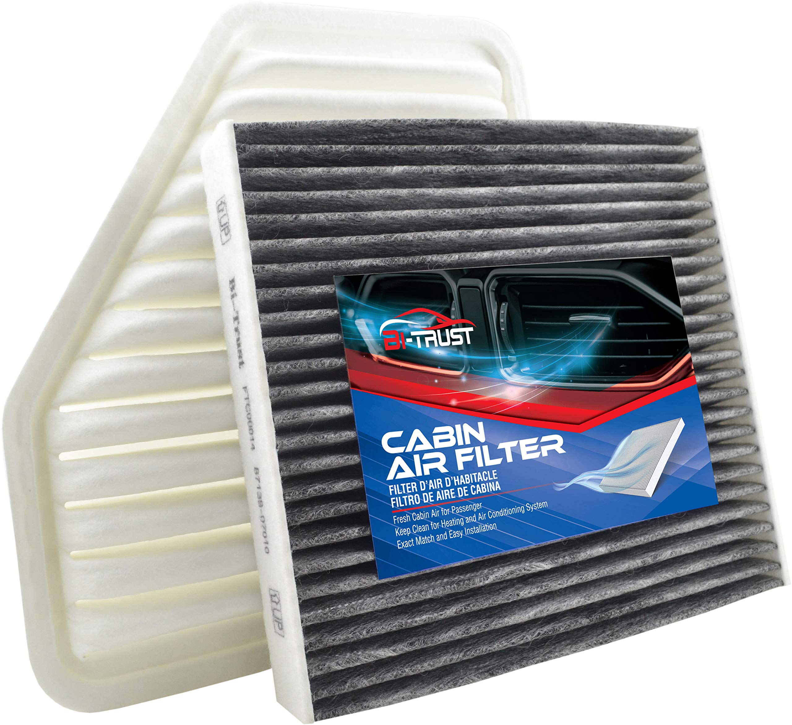 Amazon.com: Bi-Trust Engine Cabin Air Filter Kit,Replacement for Toyota ...