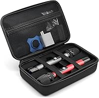 Vista 1 de Funda de micrófono inalámbrico, caja de almacenamiento de micrófono inalámbrico dual, funda de transporte de micrófono EVA duro, bolsa de micrófono