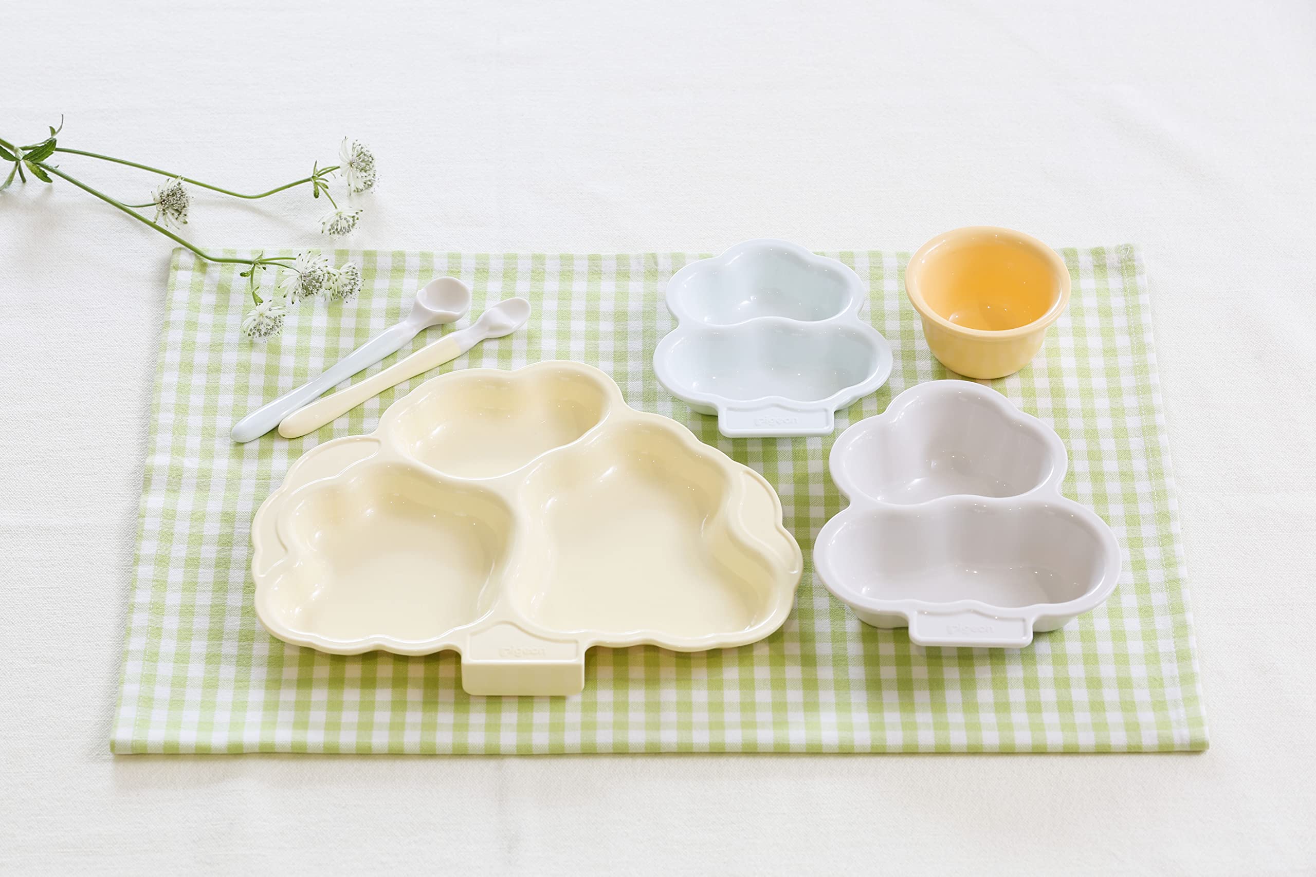 Amazon | ピジョン KIPPOI キッポイ ベビー食器 セット クリーム 