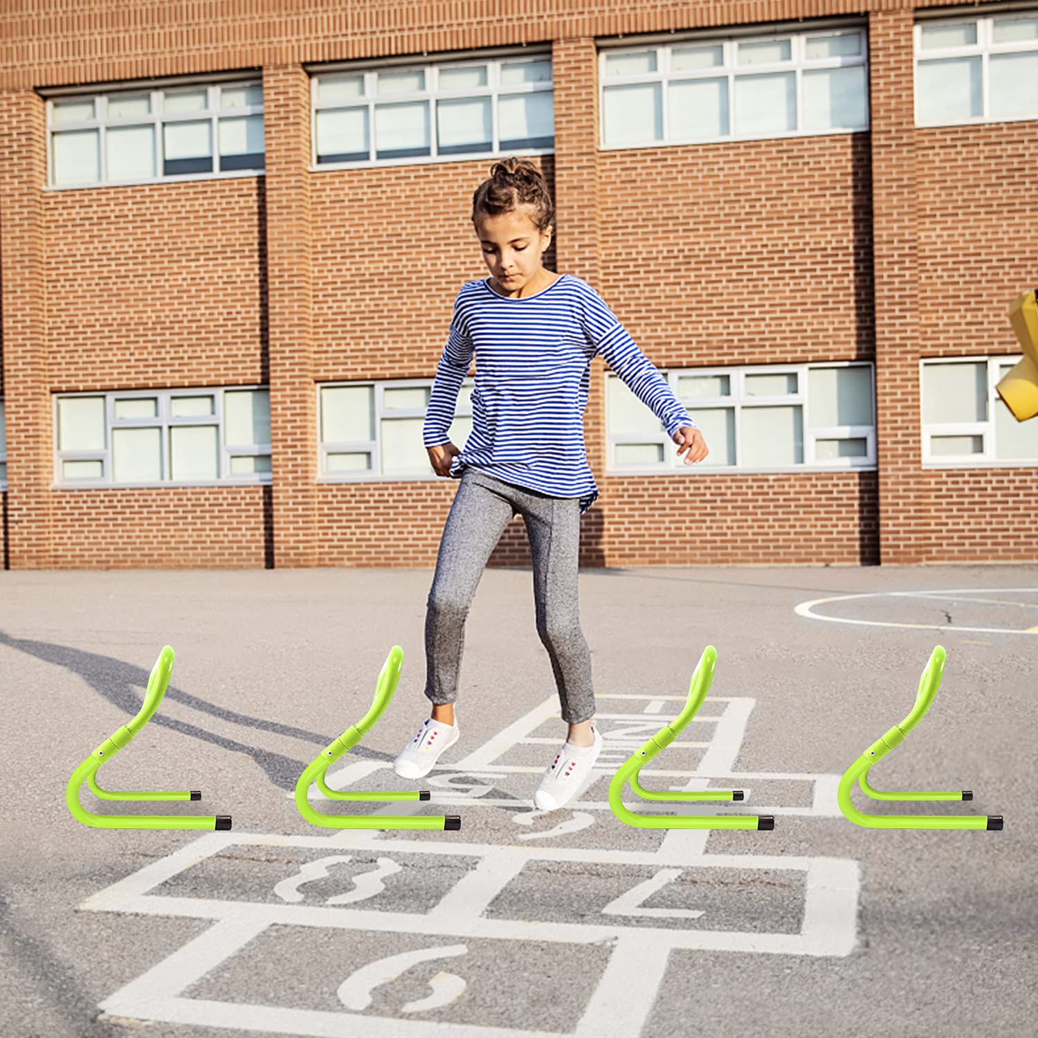 YRHome 6-TLG Speed/Agility Training Hürden Trainingshürden Koordinationshürden höhenverstellbar 30 cm Hürdenset für Koordinationstraining Beweglichkeits Schnelligkeits Multi-Sport Trainingshilfe