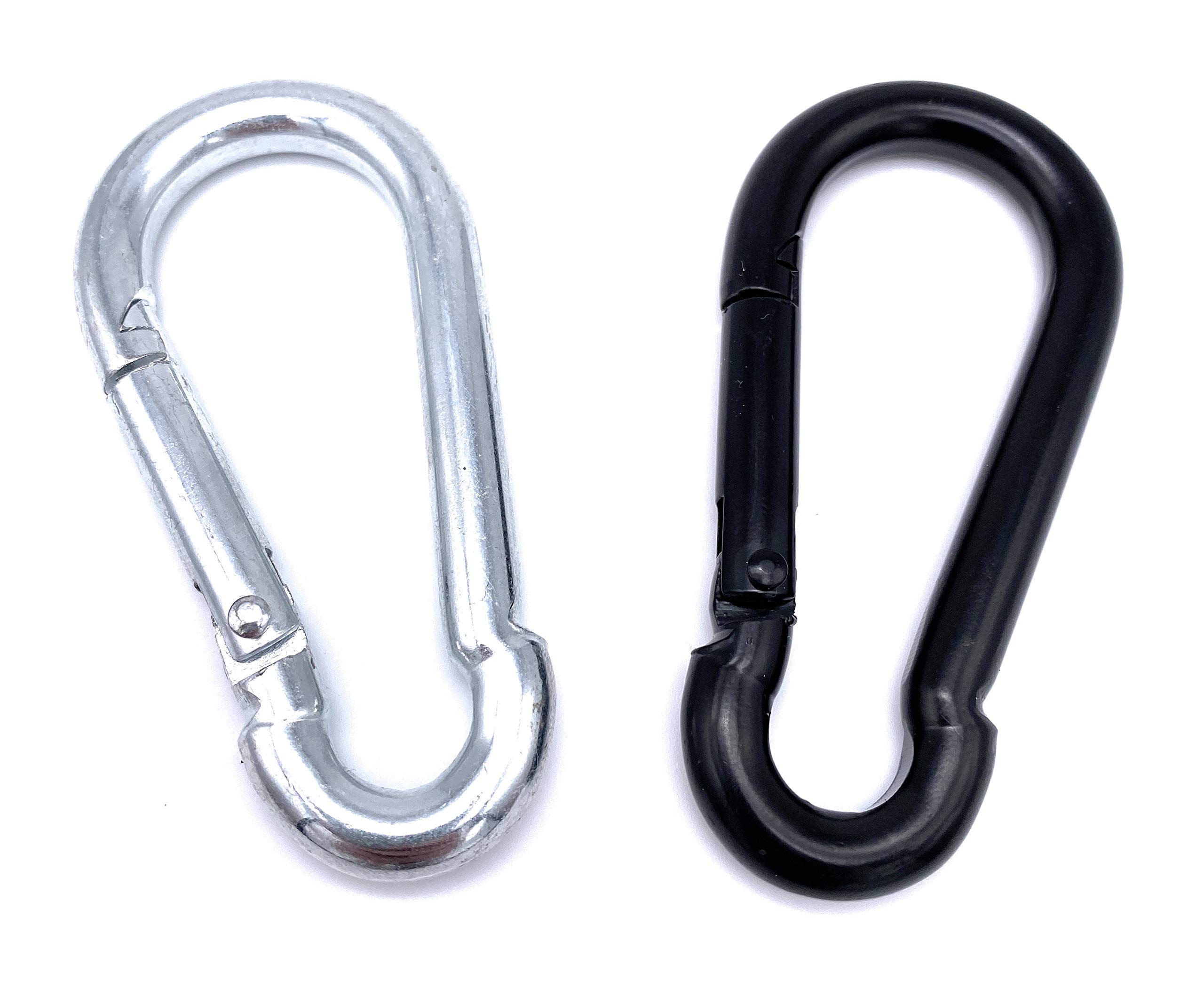 Feuerwehr-Karabinerhaken 5 Stück - 5,0x50mm Stahl Verzinkt - Tragkraft 230kg Für Outdoor & Haushalt