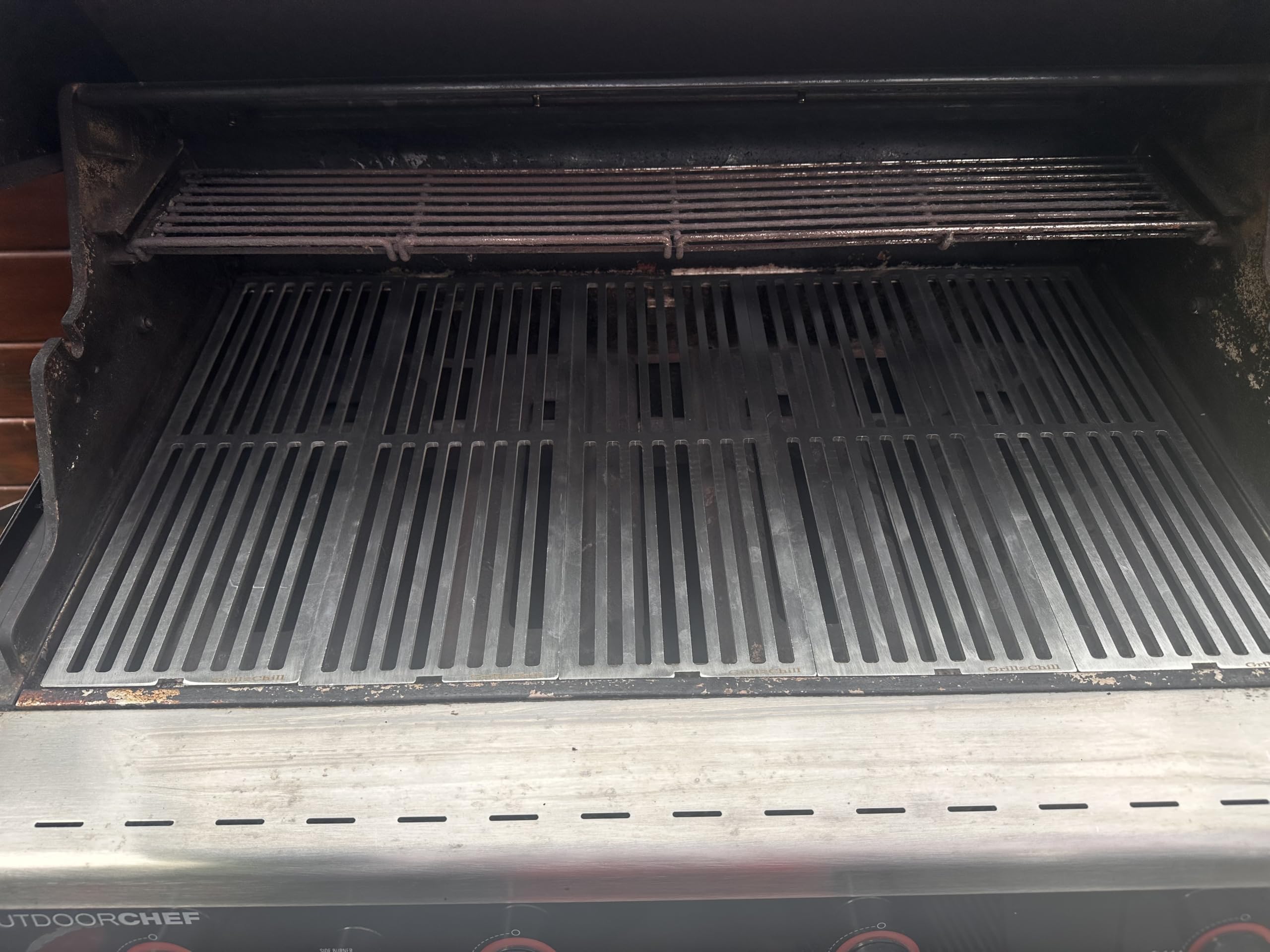 Ruszt do grillowania ze stali nierdzewnej V2A 1.4301 ruszt zastępczy pasuje do Grills OUTDOORCHEF Dualchef 415 G + 425 G + 425 G BZ LANDMANN Triton PTS 6.1 + Blue Edition / 5 rusztów po 160 x 440 mm =