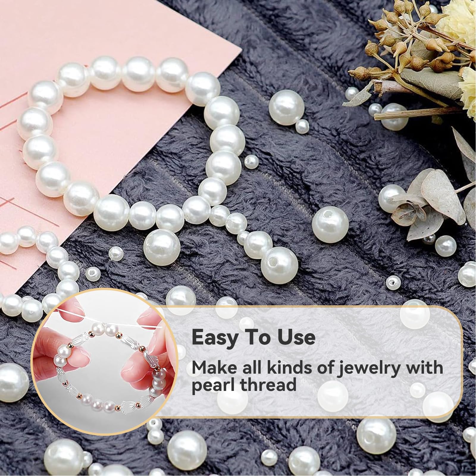 FIVAVA Kit Perles Pour Bijoux - 8000+ Heishi 6 Mm, 2 Boîtes, Pour Bracelet Adulte, Activité Manuelle Avec Accessoires