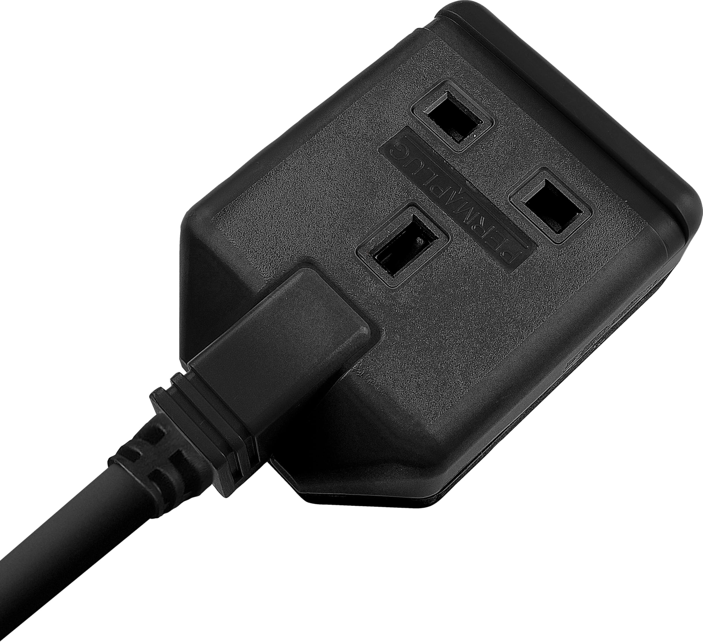 Heavy Duty Single Socket Extension Lead, 5 Metres, Black