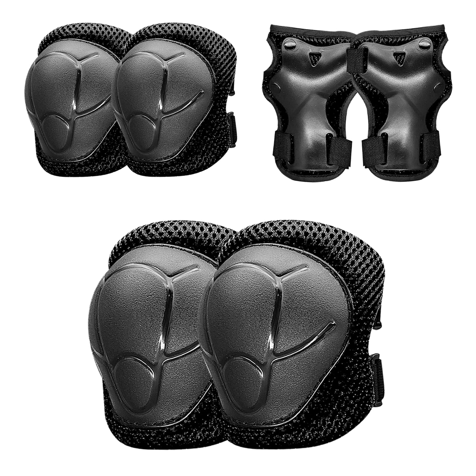 Knee Pads for Kids， Knee Pads and Elbow Pads Set Toddler 3-10 Years Protective Gear Set for Girls Boys with Wrist Guards for Skating Cycling Bike