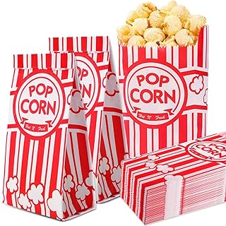 VOISEN Paper Popcorn Bags,1200 Packs 1oz Popcorn Bag Individual Servings, Pop Corn Bag Bulk