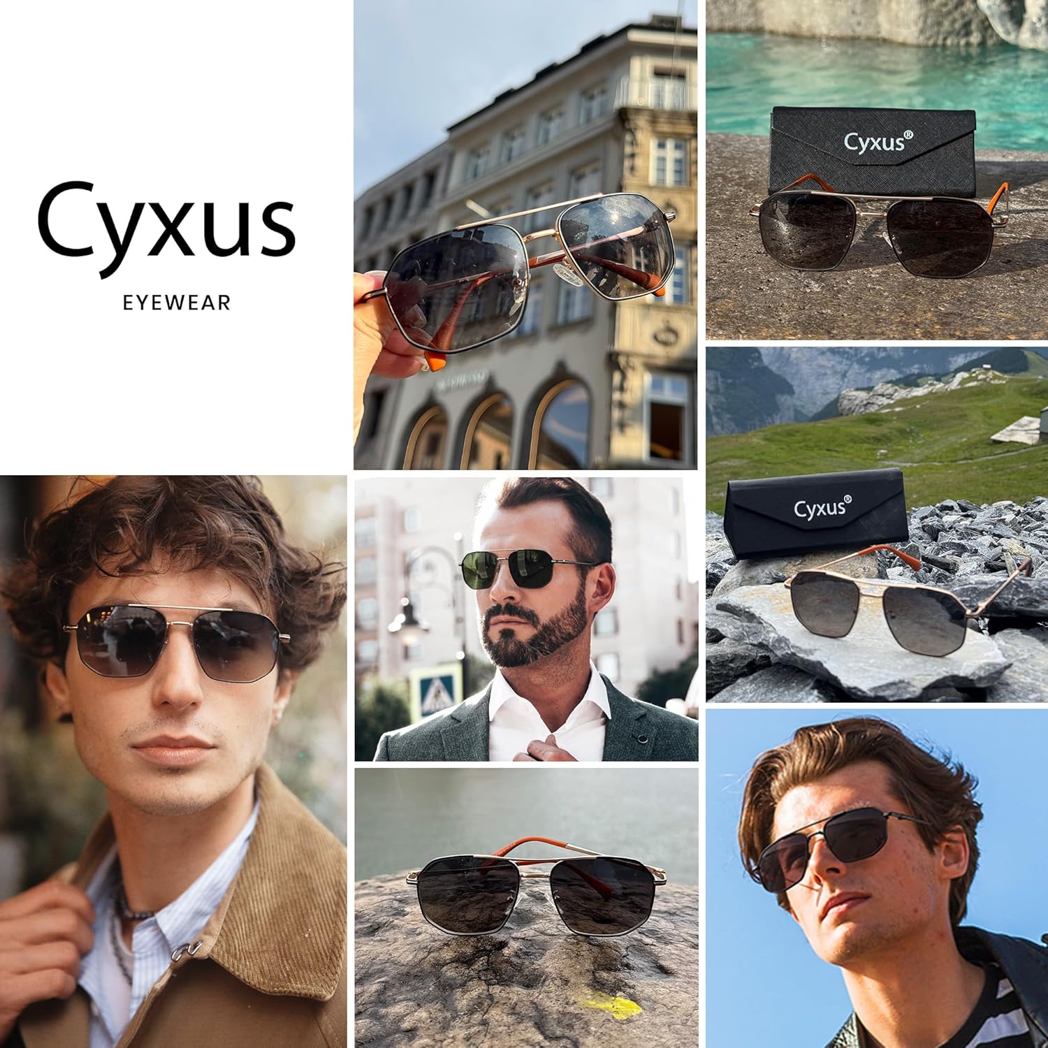 Cyxus Davos Military Polarized Sunglasses for Men, Aviator Glasses UV Protection Anti Glare for Driving, Travelling, Outdoor - Image 2