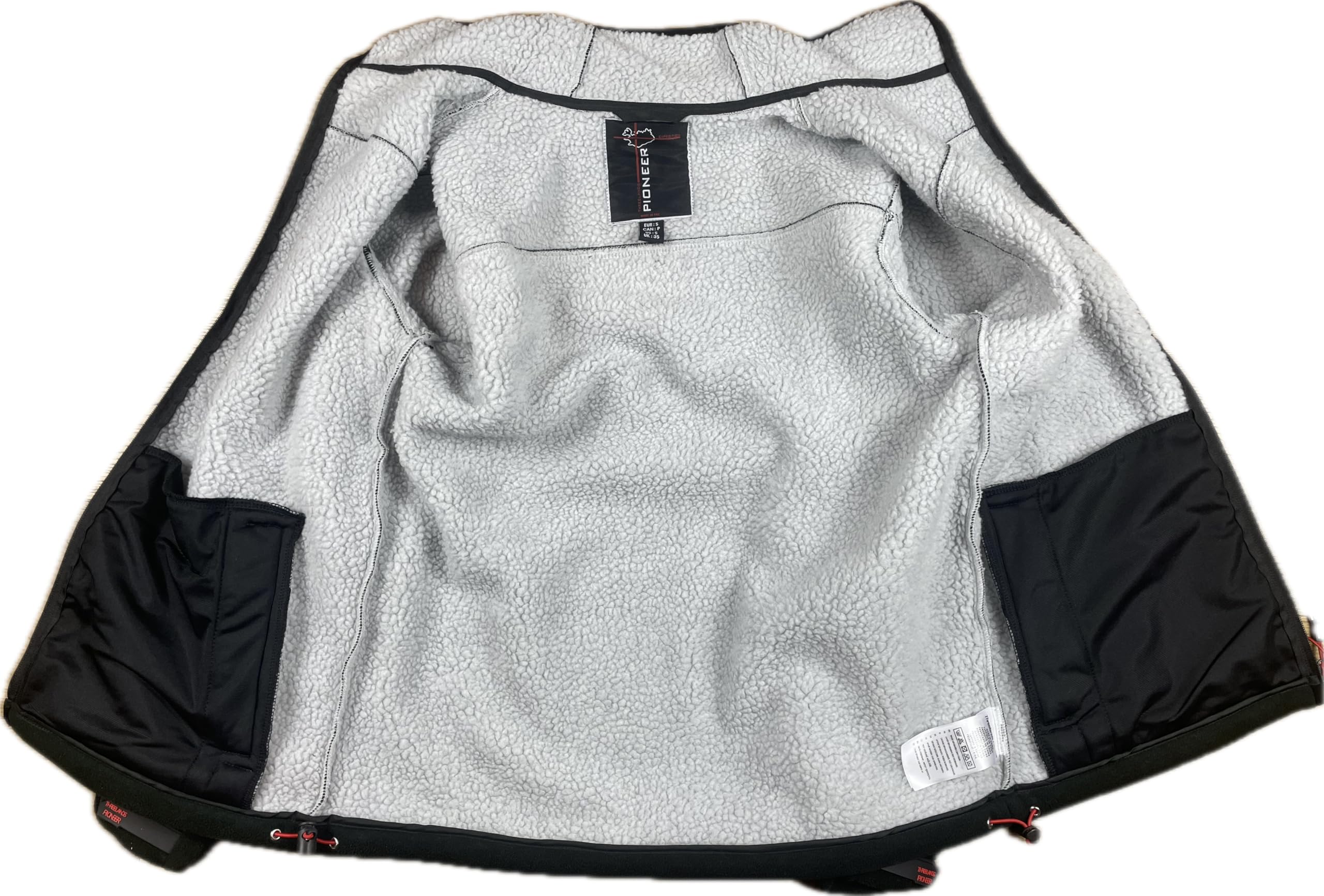 Giacca Invernale da Uomo in pile Imbottito di pelliccia ecologica, cappotto con zip elegante e Fodera calda, blu e nero DEFENDER