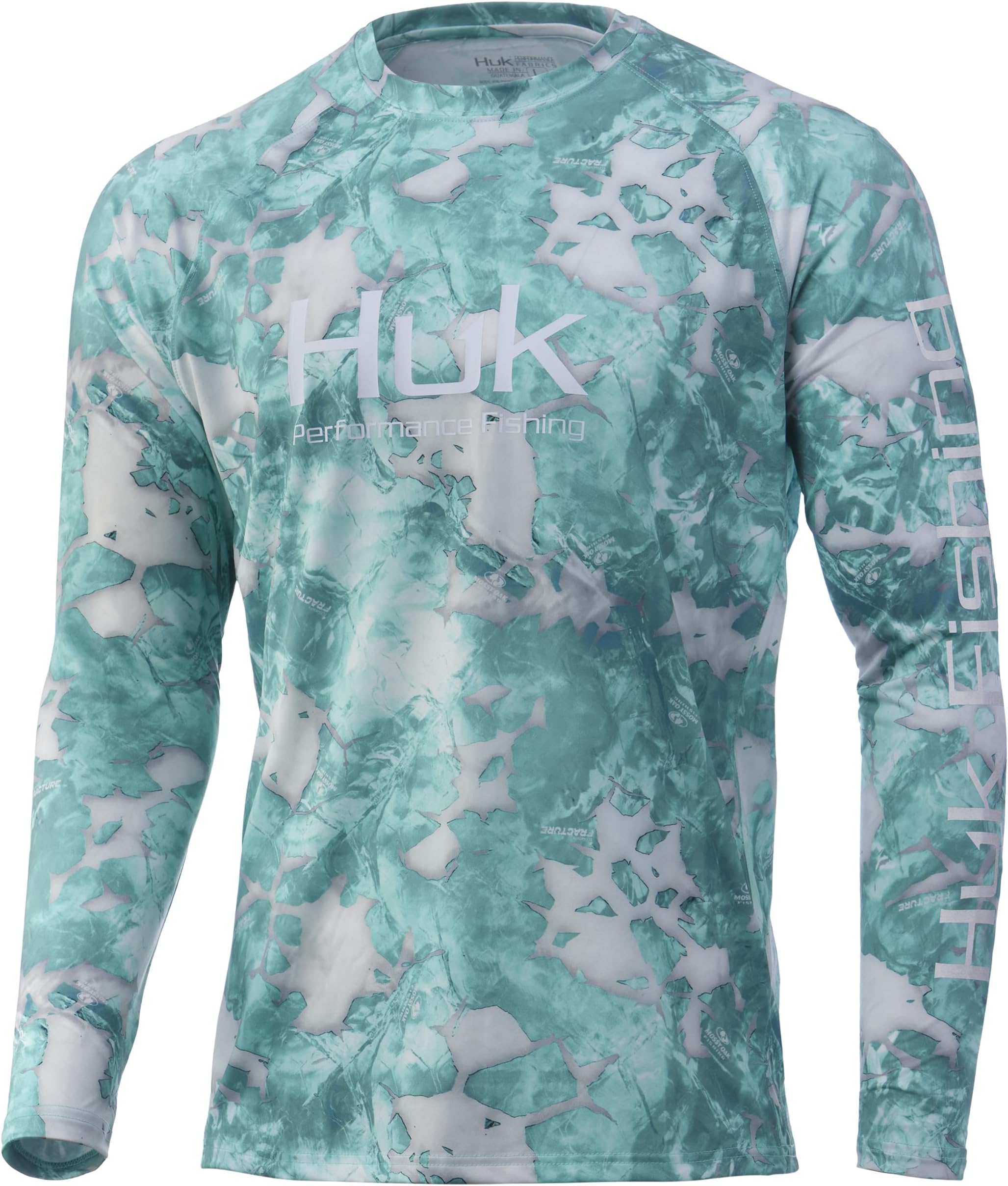 HUKmens Pursuit Camo Vented Long Sleeve Shirt|+30 UPF Fishing Shirt Shirt (pack of 1)