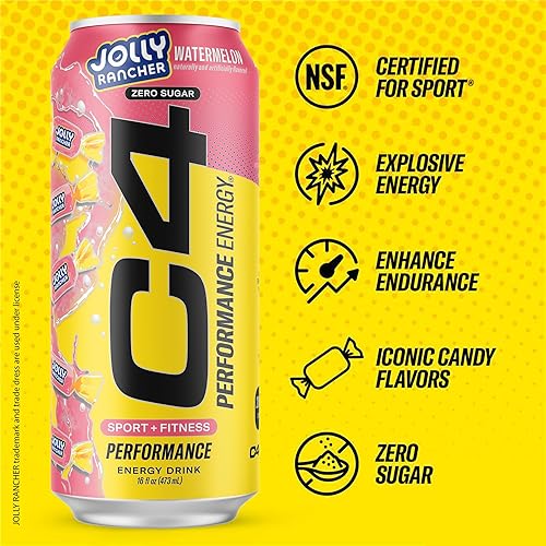 Vista 19 de Cellucor C4 Performance Energy - Bebida energética preentrenamiento carbonatada sin azúcar, 200 mg [0.007 oz] de cafeína con beta alanina, sabor