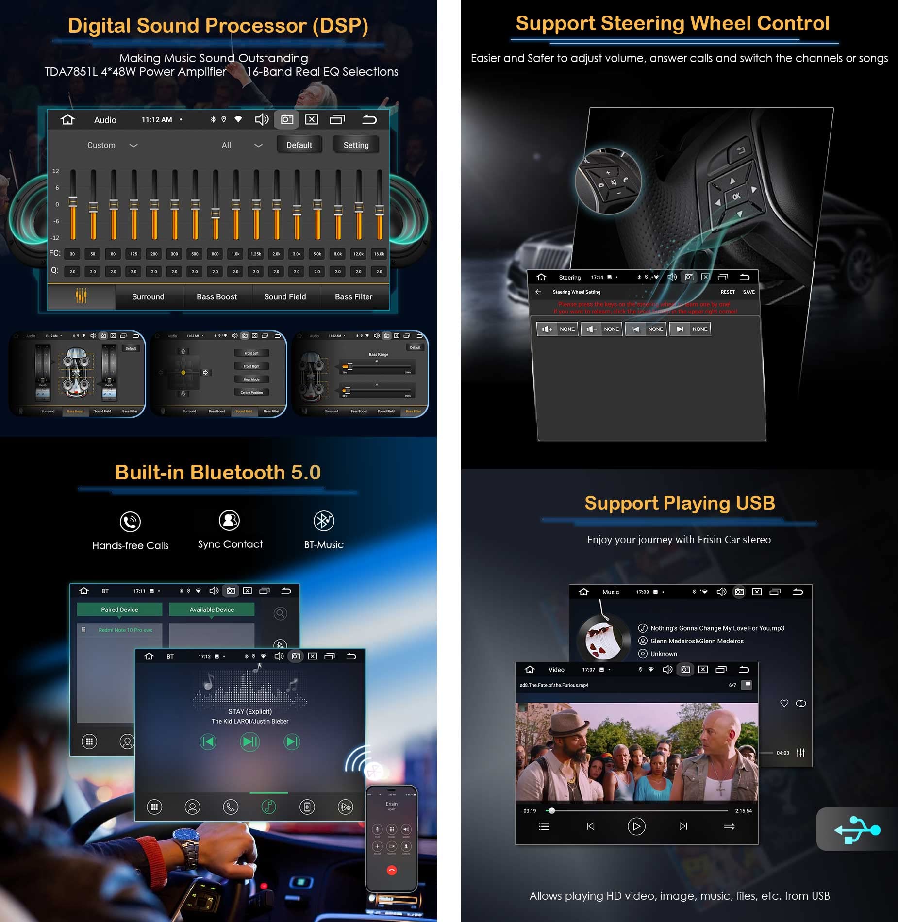 8-rdzeniowy 4 + 64 GB 8,4 cala Android 14 radio samochodowe do Porsche Cayenne 2010-2017 GPS nawigacja Carplay Auto DSP IPS OBD Bluetooth A2DP DVB-T/T2 WiFi DAB+ TPMS DVR