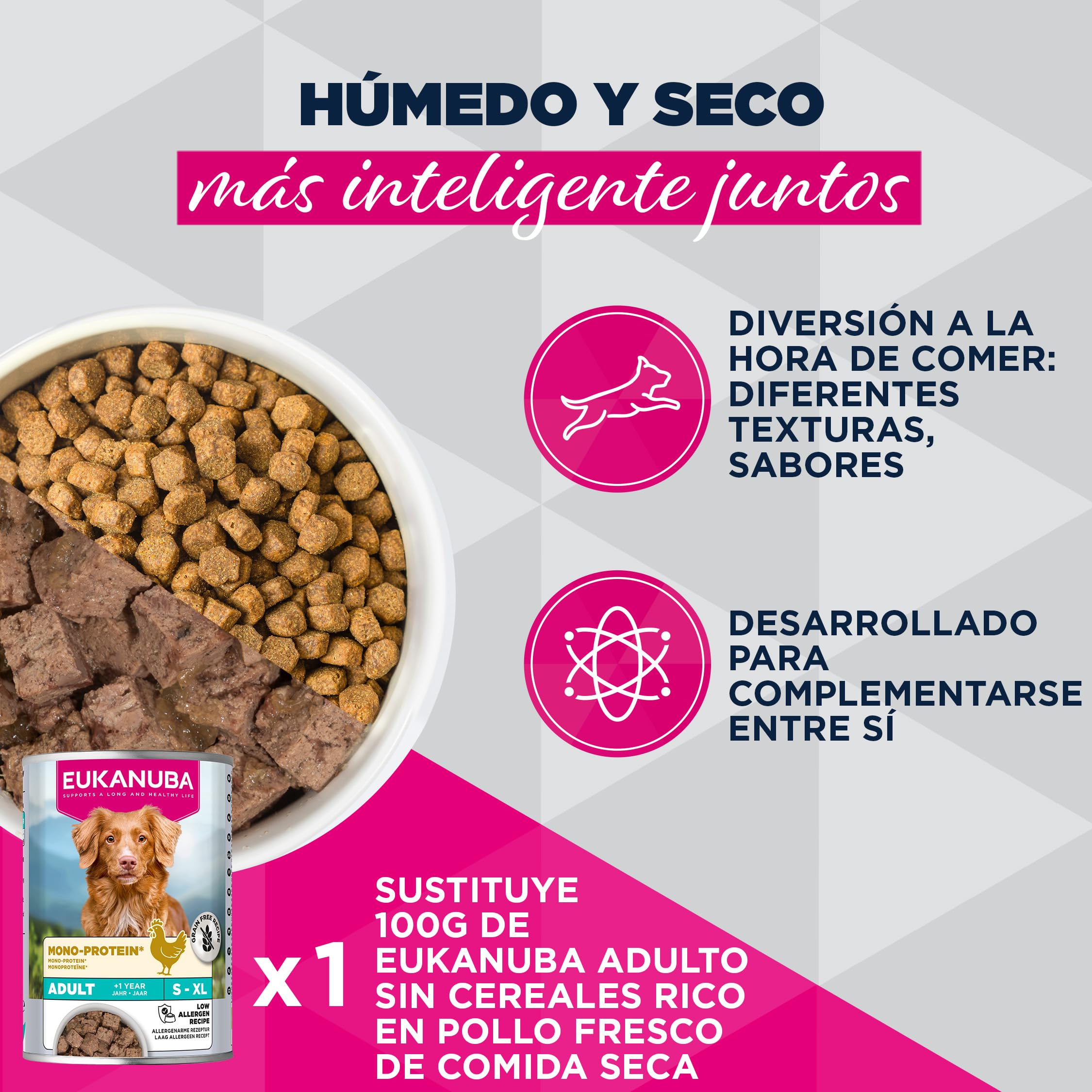 Eukanuba Alimento húmedo EUKANUBA Special Care para Perros Adultos, Mono-Protein de Pollo 6 x 400 g