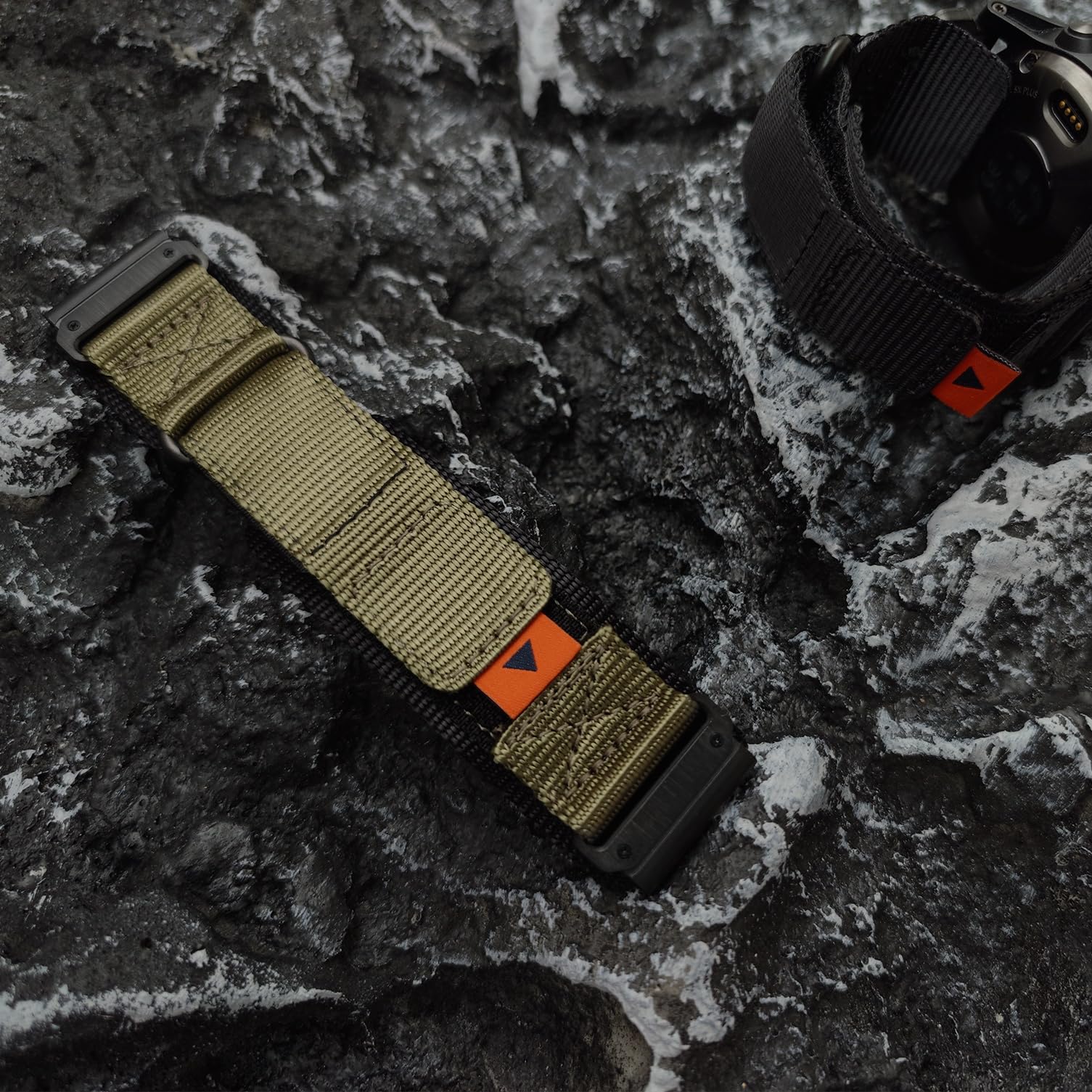 YOOSIDE taktyczna nylonowa bransoletka do zegarka Garmin Fenix 7X / Fenix 6X / Fenix 5X / Enduro 2, QuickFit, 26 mm, pleciony nylonowy pasek na nadgarstek do Tactix 7 Pro, Descent Mk2, QuickFit 26mm