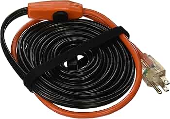 Frost King HC24A Automatic Electric Heat Kit Heating Cables, 24 Feet, Black, Ft