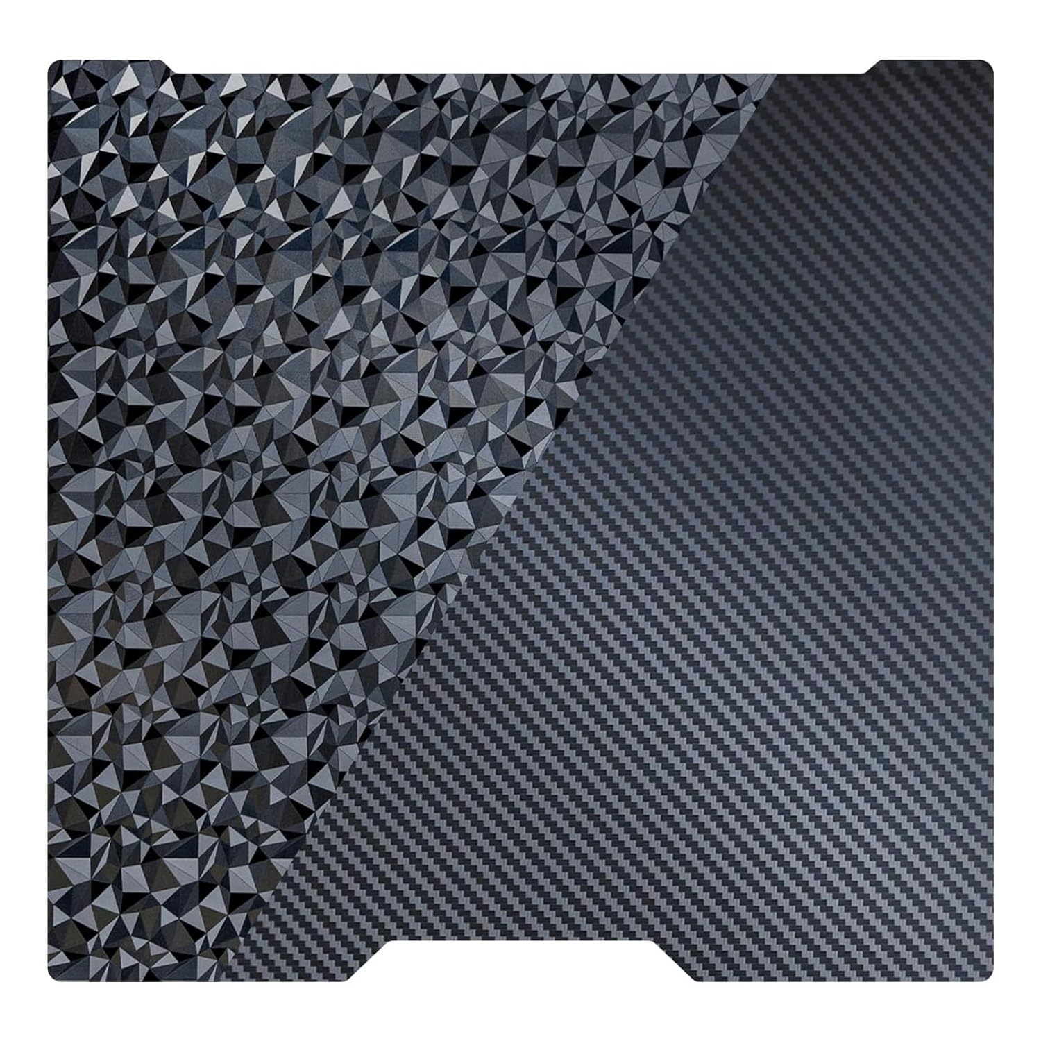 Plataforma de Impresión para Bambulab H2D H2S, PET (Carbono) + PEO (Diamante) Build Plate 355 x 346 mm, Acero para Resortes de Impresión 3D de Doble Cara para Bambu Lab H2D/H2S Textured Print Plate