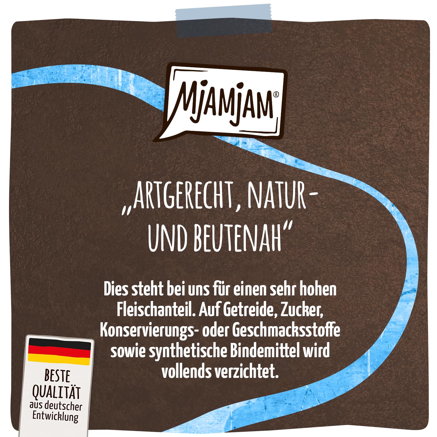 MjAMjAM - Premium Nassfutter für Katzen - Panna Gatto - delikate Ente mit edler Krönung, 12er Pack (2x80g), getreidefrei