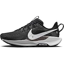 Nike ReactX Pegasus Trail 5, Sneaker Donna, Black, White-Anthracite-Wolf Grey, 37.5 EU