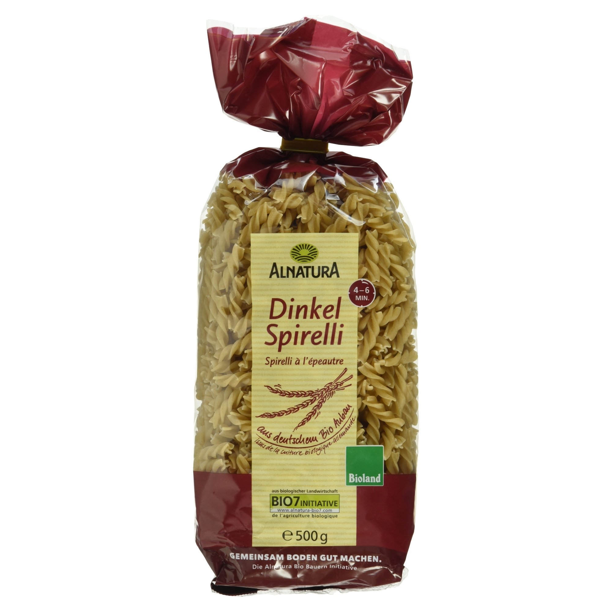 Alnatura Bio Dinkel Spirelli, 500g (Verpackung kann variieren)
