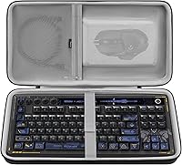 Vista 1 de GEEKRIA TKL - Funda rígida para teclado, compatible con 8BitDo Retro 87, RK Royal KLUDGE M87, Keychron V3 Max TKL, bolsa de transporte de viaje