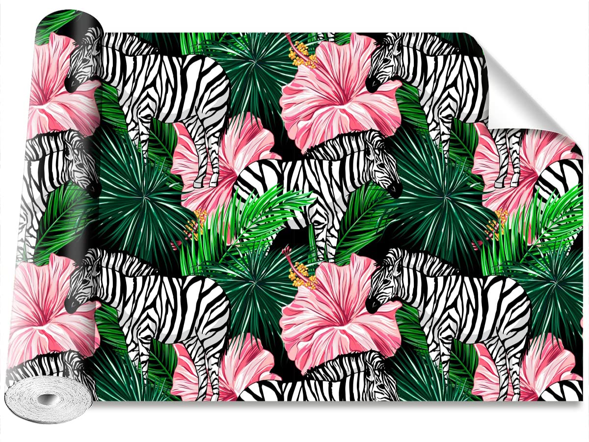 Papier peint moderne animaux zèbres Tulup 416x254cm auto-adhésif pour grand mur