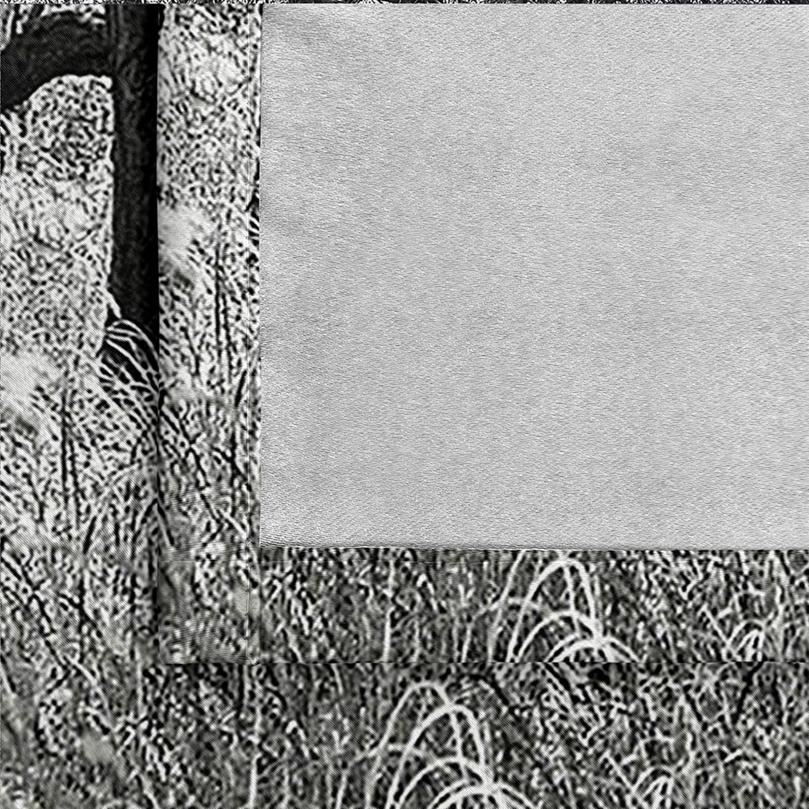 Wycian Rideau Cuisine Farmhouse Rideau De Cuisine Taupe Gris Noir 2 Pièces Polyester Paysage D'Arbres 137L X 274H Cm Mode Classique Mise À Niveau 3.0