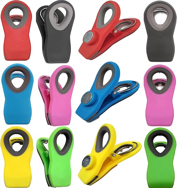 Alnoor USA 12 Pcs of Chip Clips Clips