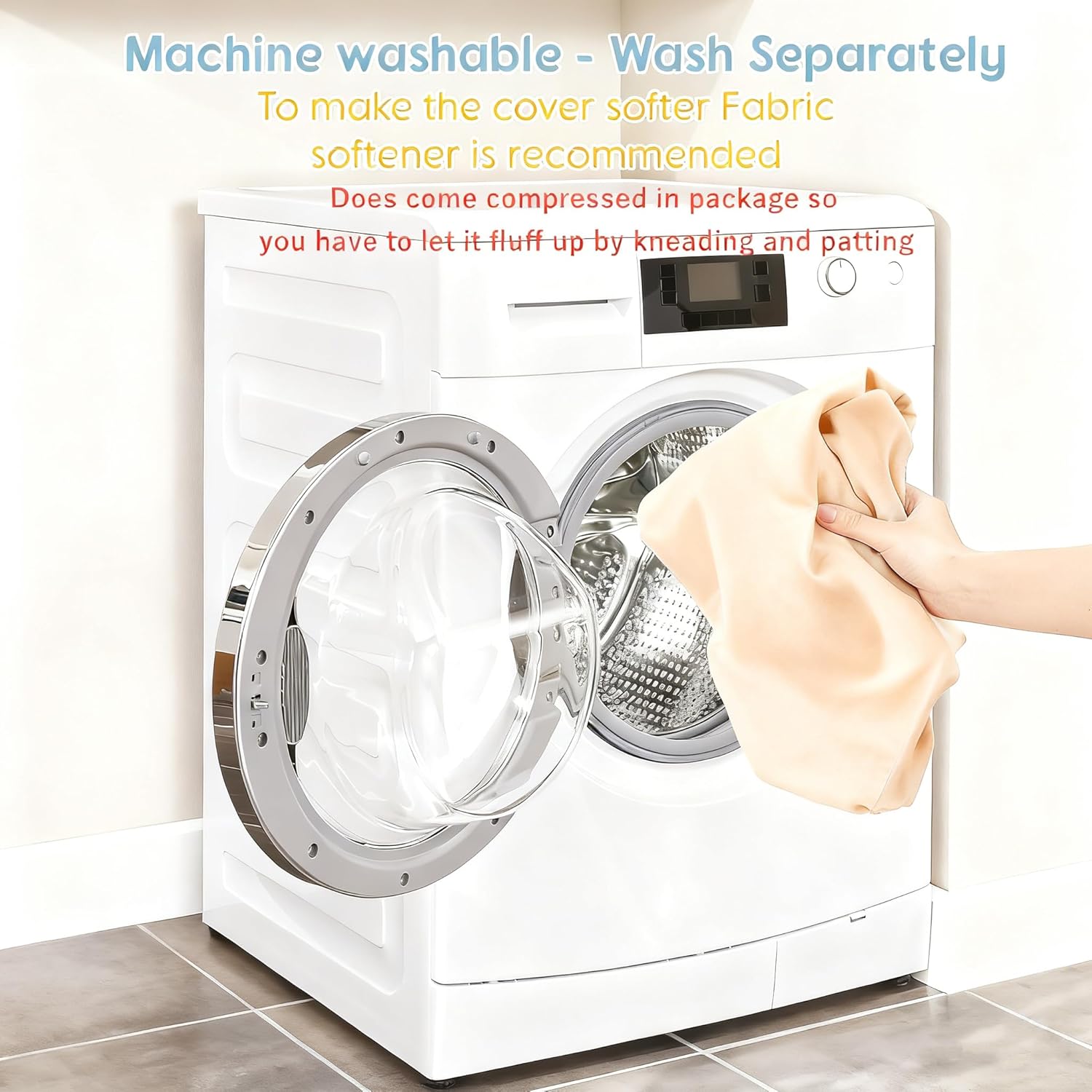 Baby Lounger 0-24 Months 100% Cotton-Snuggle Cozy Me Lounger,Soft & Breathable Baby Lounger for Newborn Play Mat,Infant Babies Essentials Gifts,Apricot(Lounger Cover Included) - Image 7