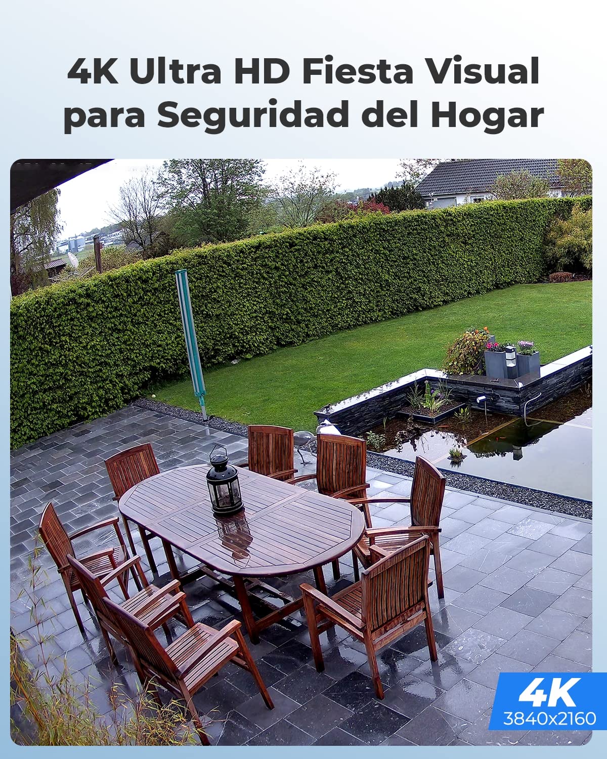 Reolink 4K 8MP Camara Vigilancia Exterior PoE con Detección de Personas/Vehículos/mascota, IP67 Impermeable, Alerta Inteligente,Camara de Seguridad con Ranura para Tarjeta SD, Lapso de Tiempo RLC-810A