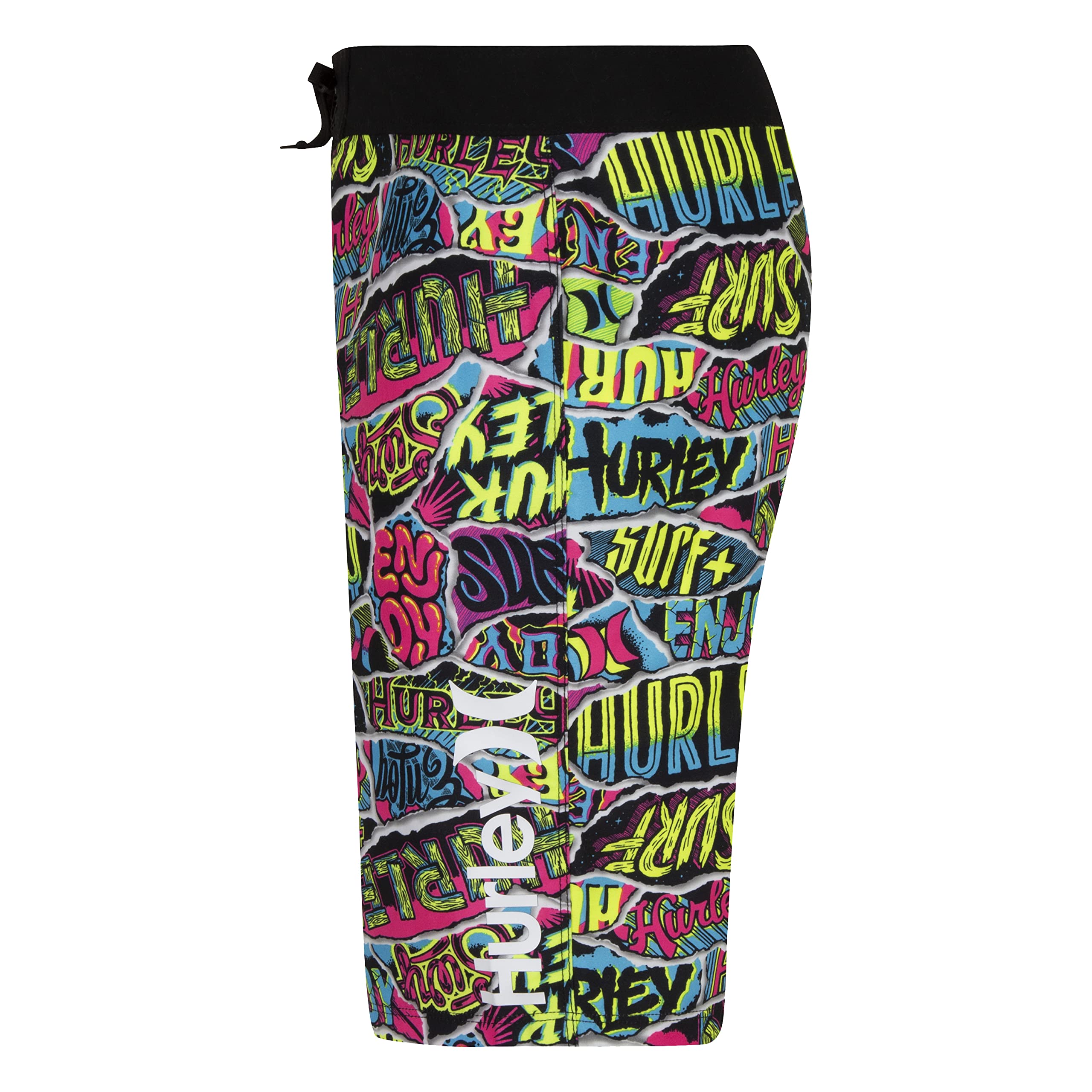 Hurley Boys' Board Shorts, Multi/Ripped, 2T