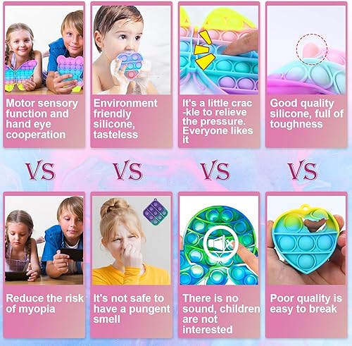 Miniatura 5 de Paquete de 80 juguetes para la ansiedad para niñas paquete de juguetes sensoriales para la ansiedad juguetes para la ansiedad caja de juguetes a