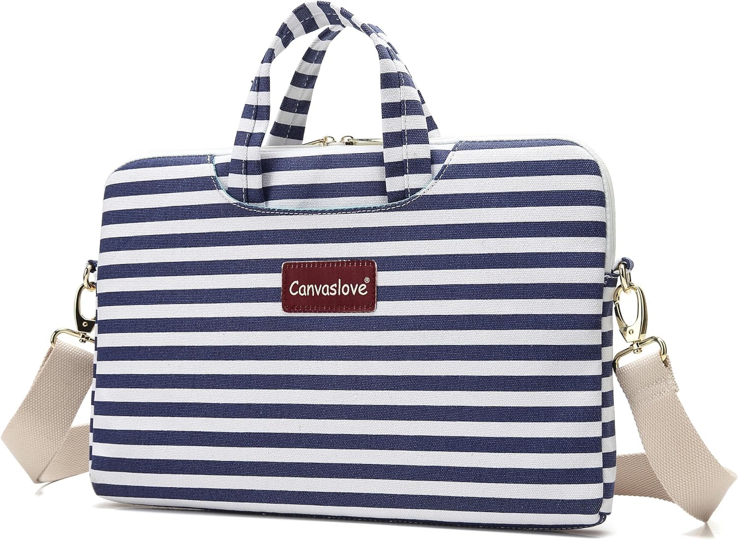 Canvaslove Water Resistant Laptop Shoulder Messenger Bag Sleeve Case for MacBook Pro 16 inch and 15 inch-15.6 inch laptop