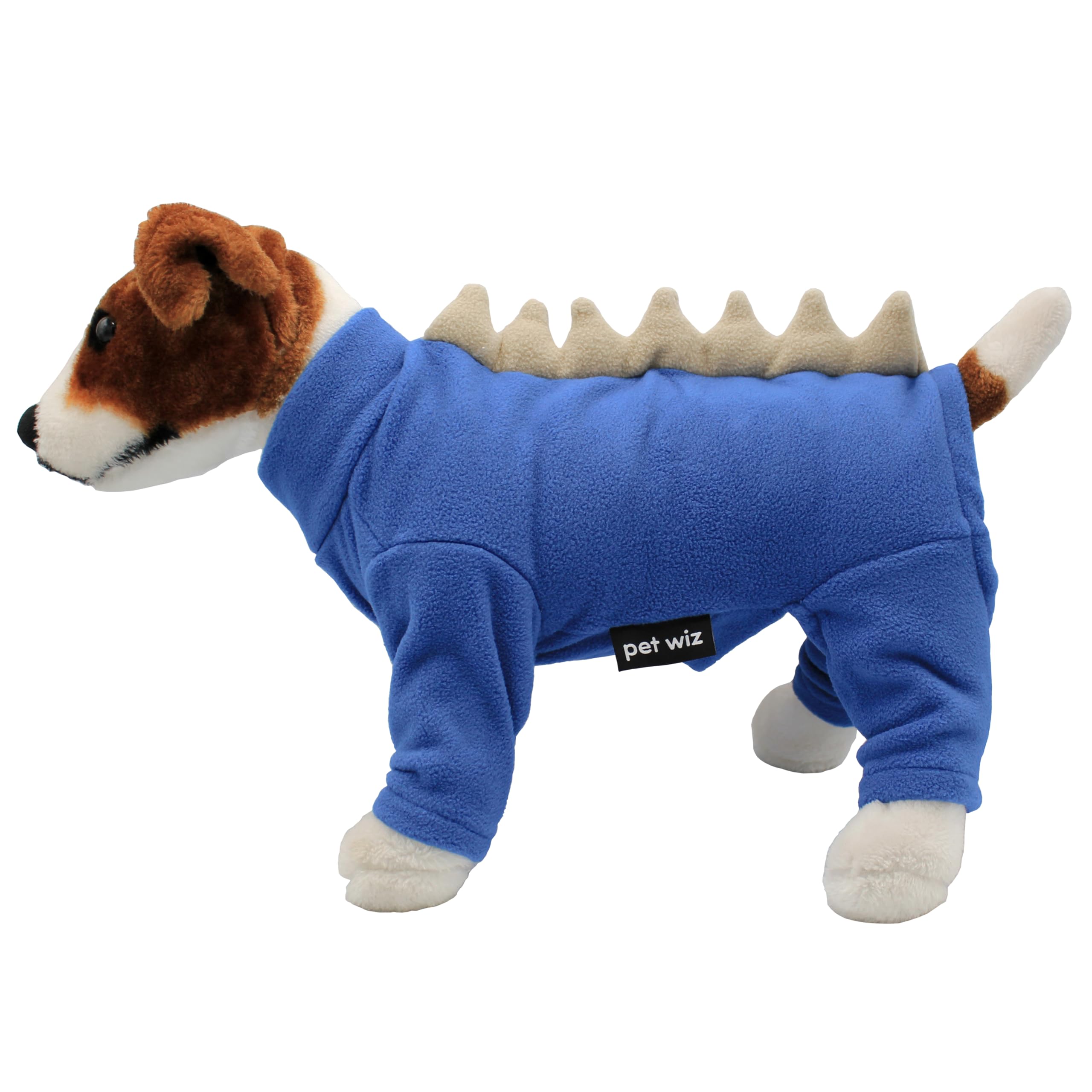 pet wiz Warm Four-Legged Dog Fleece – Super Soft, Weather-Resistant, Available in a Range of Sizes and Colours (Blue (Spikes), X-Large)