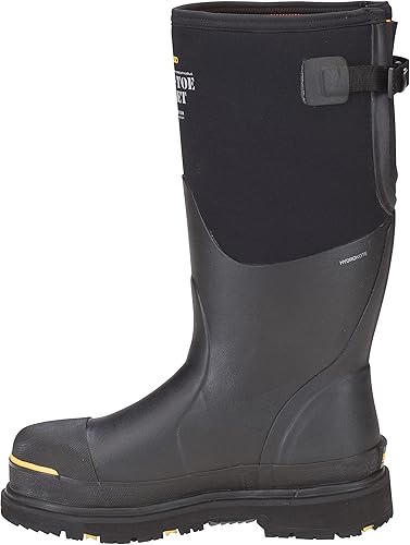 Miniatura 4 de Dryshod Botas de seguridad para hombre con puntera de acero y refuerzo antideslizante  Impermeables  Goma  Negro