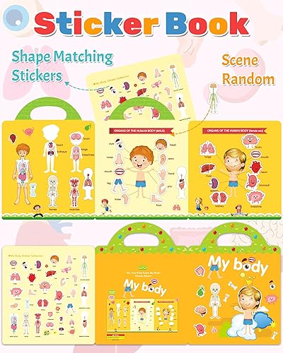 Miniatura 2 de Benresive - Libro de calcomanías reutilizables para niños de 2 a 4 años, libros con calcomanías de viaje divertidas y actividades de manualidades