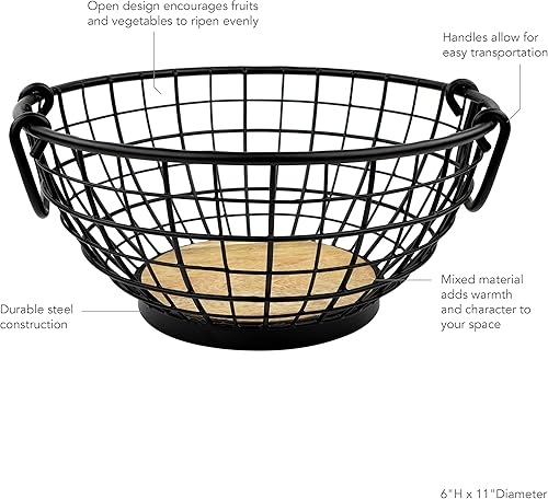 Miniatura 3 de Spectrum Madison - Frutero para almacenamiento y exhibición de frutas, verduras, productos en la encimera de la cocina, mesa de comedor