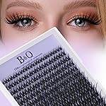 B&Q Wispy Lash Clusters Full B0X,Eyelash Clusters 156PCS Comfortable band Cluster Eyelash Extensions,8-18mm Volume Individual Lashes Lightweight D Curl Lash Clusters Soft Eyelashes Natural Look(B0X)
