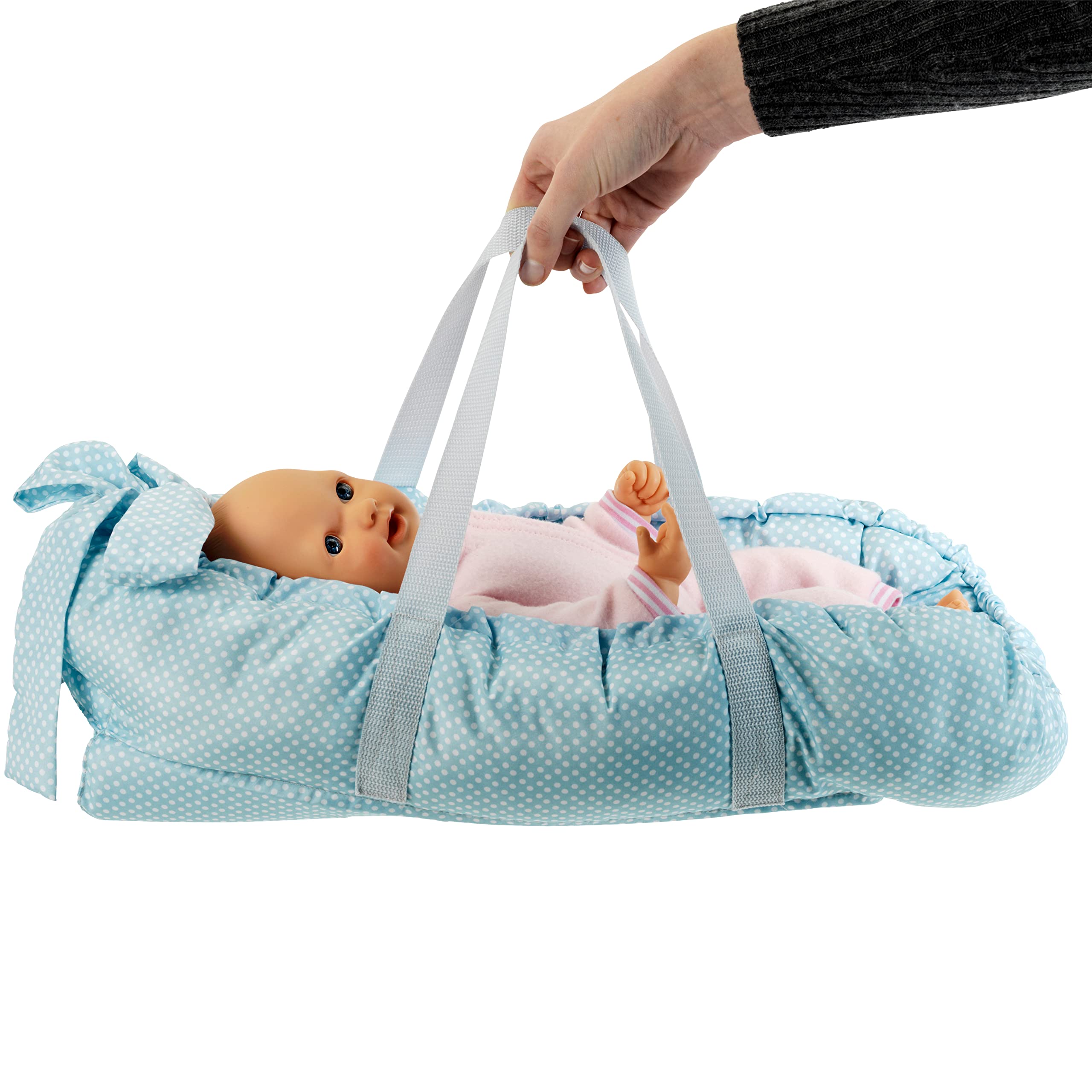 Theo Klein 1745 Baby Coralie - Wickel- und Tragenest I 3 in 1 - Unterlage zum Wickeln und Tragen für Puppen I Spielzeug für Kinder ab 3 Jahren