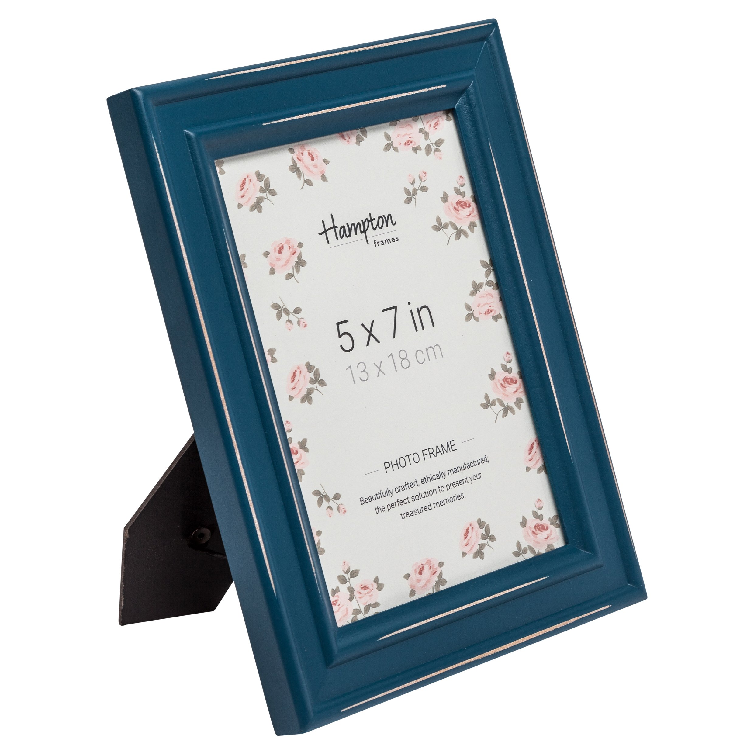 Hampton Frames PALOMA Teal Blue Shabby Chic 5x7 13x18cm Distressed