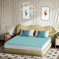 Vista 19 de FDW - Colchón de 6/8/10/12 pulgadas de espuma viscoelástica de gel para dormir fresco y alivio de la presión, firmeza media, certificación