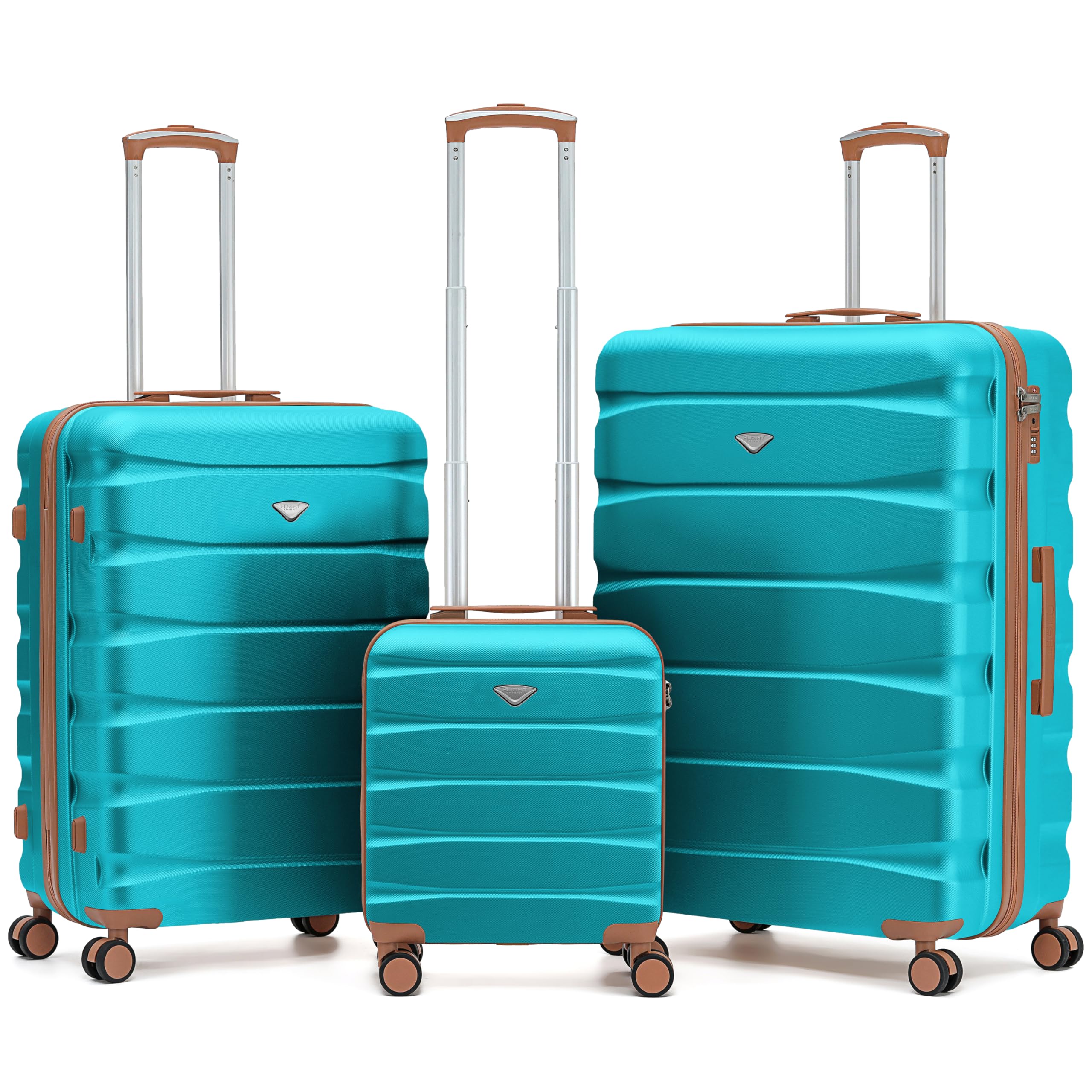 Flight Knight Underseat Cabin Suitcase 45x36x20cm | Free Hand Luggage for EasyJet & Wizz Air | Lightweight ABS Hard Shell with 8 Silent-Glide Spinner Wheels | Max Space Travel Bag — view 201